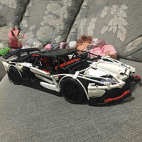 Thumbnail for Building Blocks MOC Lambo Aventador LP 720 Sports Car Bricks Toys 93004 EU Construction Set Toys - 4