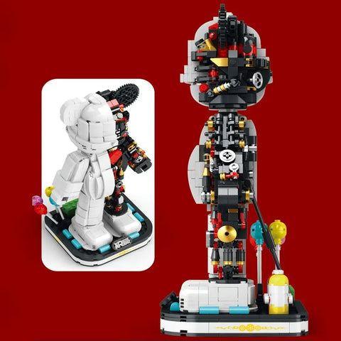 MOC Mechanical Violent Bear Half Robot Bricks Toy 6303