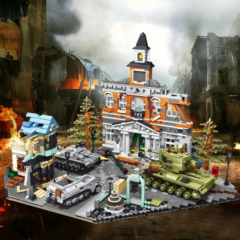 Building Blocks Military MOC Street City Expert Barbarossa Project Bricks Toys - 6