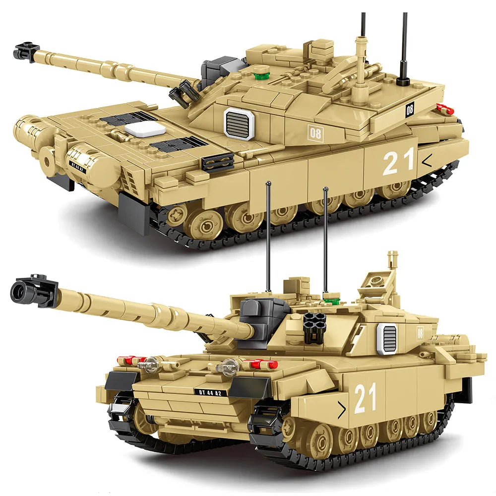 Building Blocks Military UK Army FV4034 Challenger 2 Main Battle Tank Bricks Toy Construction Set Toys - 1