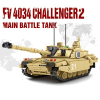 Thumbnail for Building Blocks Military UK Army FV4034 Challenger 2 Main Battle Tank Bricks Toy Construction Set Toys - 2