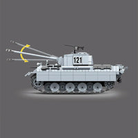 Thumbnail for Building Blocks MOC Military WW2 German Panther Tank Bricks Toy Construction Set Toys - 10