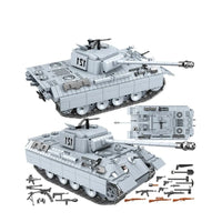 Thumbnail for Building Blocks MOC Military WW2 German Panther Tank Bricks Toy Construction Set Toys - 11