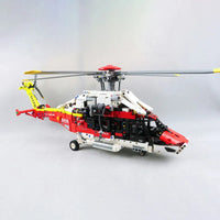 Thumbnail for Building Blocks MOC Motorized Airbus H175 Rescue Helicopter Bricks Toy 74666 Construction Set Toys - 7