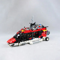 Thumbnail for Building Blocks MOC Motorized Airbus H175 Rescue Helicopter Bricks Toy 74666 Construction Set Toys - 5