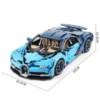 Thumbnail for Building Blocks MOC Motorized APP RC Bugatti Chiron Racing Car Bricks Toy Construction Set Toys - 1