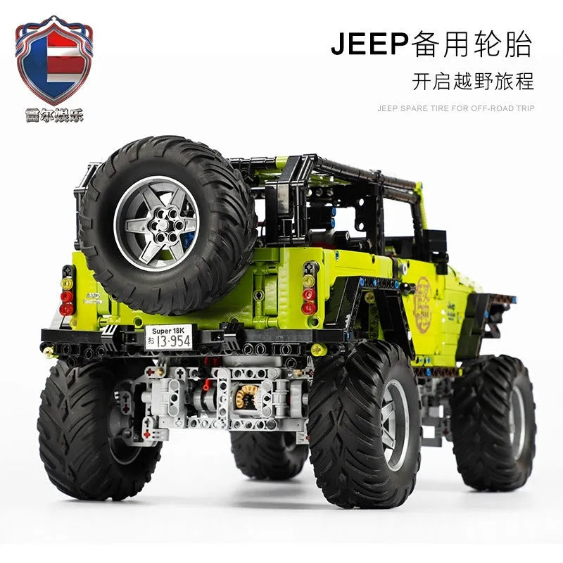 Building Blocks MOC Motorized RC Off-Road Wrangler Rubicon Bricks Toy Construction Set Toys - 5