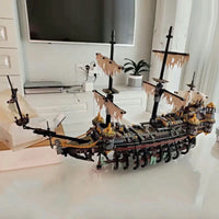 Thumbnail for Building Blocks Movie Creative MOC 16042 Silent Mary Pirate Ship Bricks Toy Construction Set Toys - 12