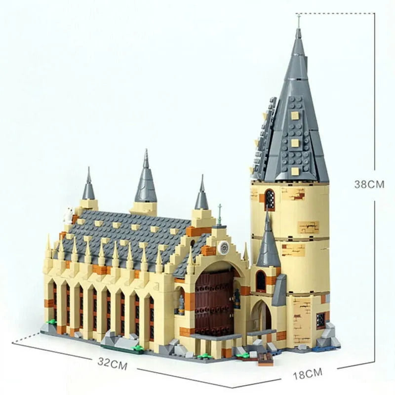 Harry Potter Hogwarts Great Hall Castle Série Auditório Blocos De  Construção Brinquedos Compatíveis Lego Tijolos Educativos Para Crianças  Presentes - Escorrega o Preço