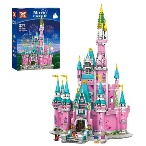 Fun Blox Fairy Land Girls Collection Swan Castle Blocks, Multi