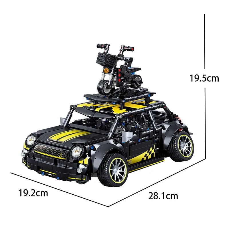 Building Blocks MOC Safety Mini Car F56 Sports Car Bricks Toys C020 Construction Set Toys - 7