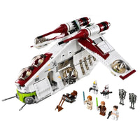 Thumbnail for Building Blocks Star Wars MOC Republic Gunship Cruiser Bricks Toy 05041 Construction Set Toys - 4