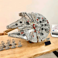 Thumbnail for Building Blocks MOC Star Wars UCS Millennium Falcon Bricks Toy 05132 Construction Set Toys - 16