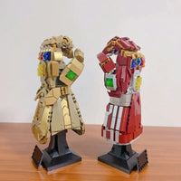 Thumbnail for Building Blocks Super Hero MOC 66018 Marvel Iron Man Nano Gauntlet Bricks Toy Construction Set Toys - 1