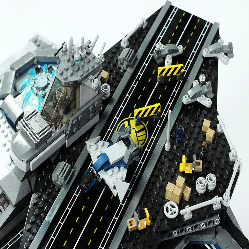 Building Blocks MOC Super Hero SHIELD Helicarrier Marvel Bricks Toys Construction Set Toys - 7