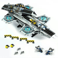 Thumbnail for Building Blocks MOC Super Hero SHIELD Helicarrier Marvel Bricks Toys Construction Set Toys - 4