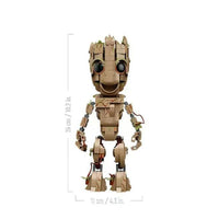 Thumbnail for Building Blocks Super Heroes MOC 2014 Marvel Movie I am Groot Bricks Toy Construction Set Toys - 4