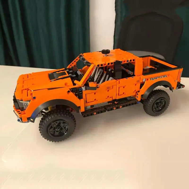 Building Blocks Tech MOC A55355 Ford F-150 Raptor Pickup Truck Bricks Toy Construction Set Toys - 10