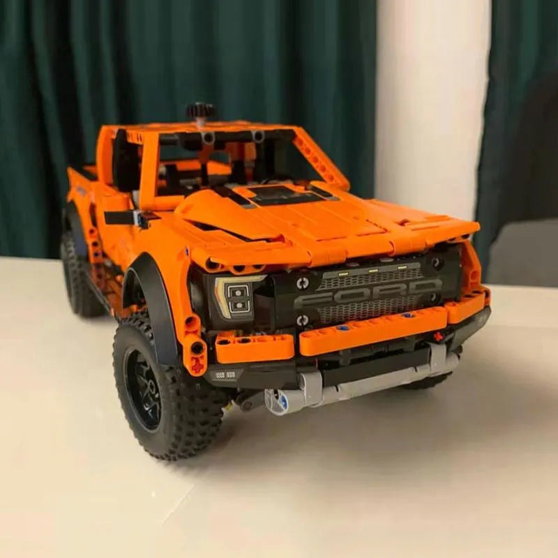 Building Blocks Tech MOC A55355 Ford F-150 Raptor Pickup Truck Bricks Toy Construction Set Toys - 12