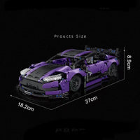 Thumbnail for Building Blocks Tech MOC C011 Vantage GT3 Concept Racing Sports Car Bricks Toys - 5