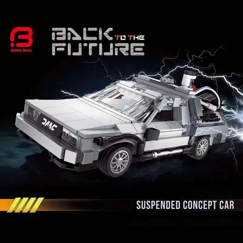 Building Blocks Tech MOC Expert Back to the Future Suspended Concept Car Bricks Toys Construction Set Toys - 1