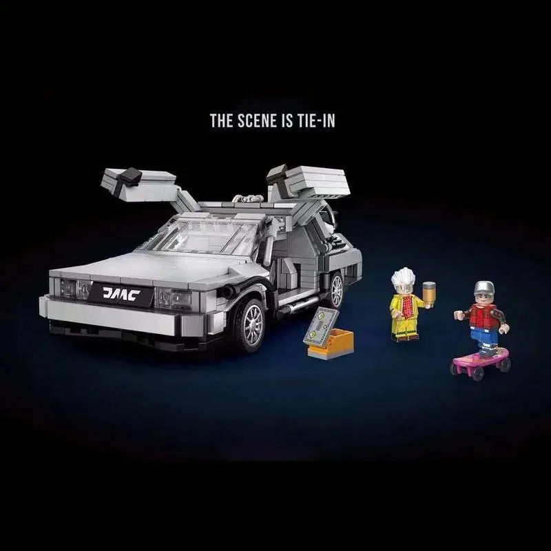 Building Blocks Tech MOC Expert Back to the Future Suspended Concept Car Bricks Toys Construction Set Toys - 2