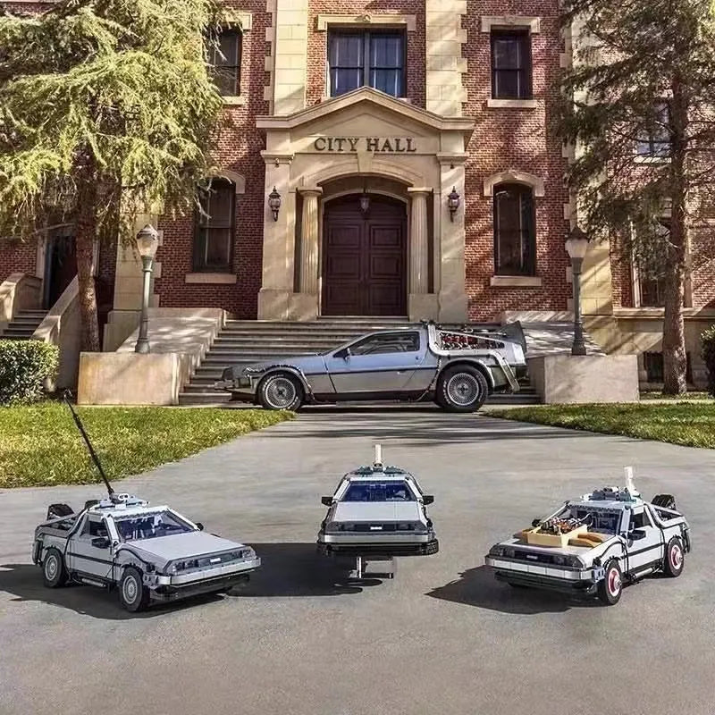 Building Blocks MOC Tech Experts DeLorean DMC-12 Back To The Future Car Bricks Toy Construction Set Toys - 4