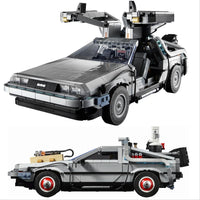 Thumbnail for Building Blocks MOC Tech Experts DeLorean DMC-12 Back To The Future Car Bricks Toy Construction Set Toys - 1