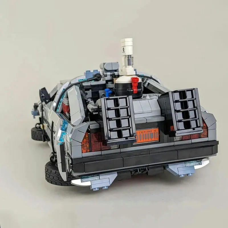 Building Blocks MOC Tech Experts DeLorean DMC-12 Back To The Future Car Bricks Toy Construction Set Toys - 8