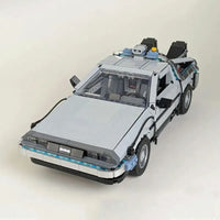 Thumbnail for Building Blocks MOC Tech Experts DeLorean DMC-12 Back To The Future Car Bricks Toy Construction Set Toys - 10