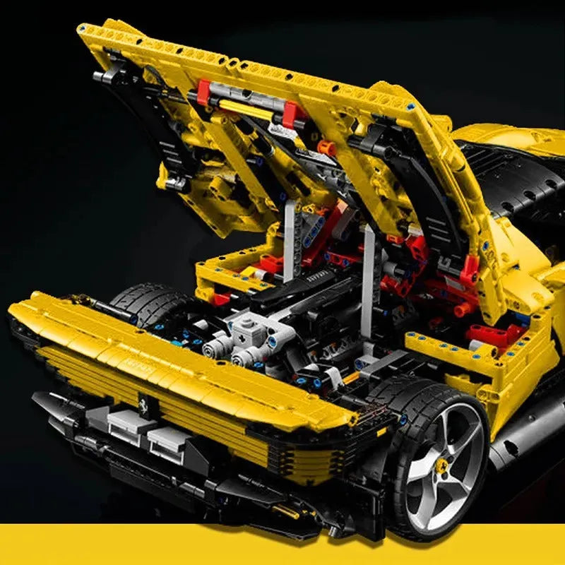 Moc Tech Ferrari Daytona SP3 43143 Hyper Racing Car Bricks Toy