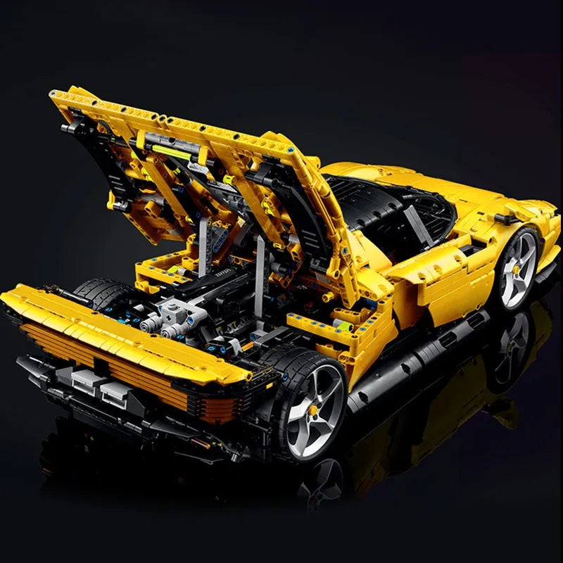 Building Blocks MOC Tech Ferrari Daytona SP3 43143 Hyper Racing Car Bricks Toy Construction Set Toys - 8