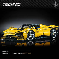 Thumbnail for Building Blocks MOC Tech Ferrari Daytona SP3 43143 Hyper Racing Car Bricks Toy Construction Set Toys - 2