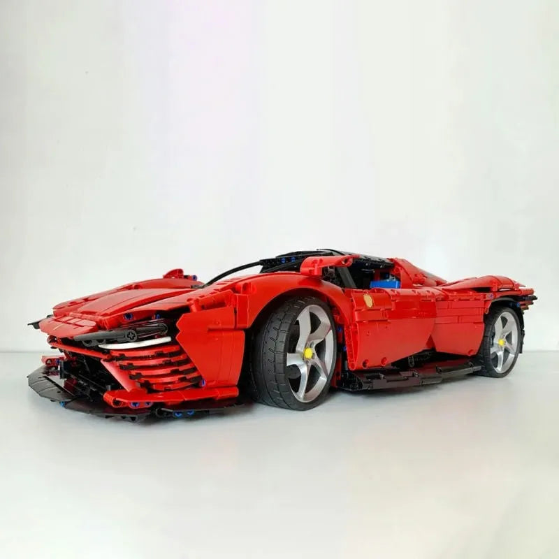 Building Blocks Tech MOC Ferrari Daytona SP3 81998 Racing Hyper Car Bricks Toy Construction Set Toys - 6