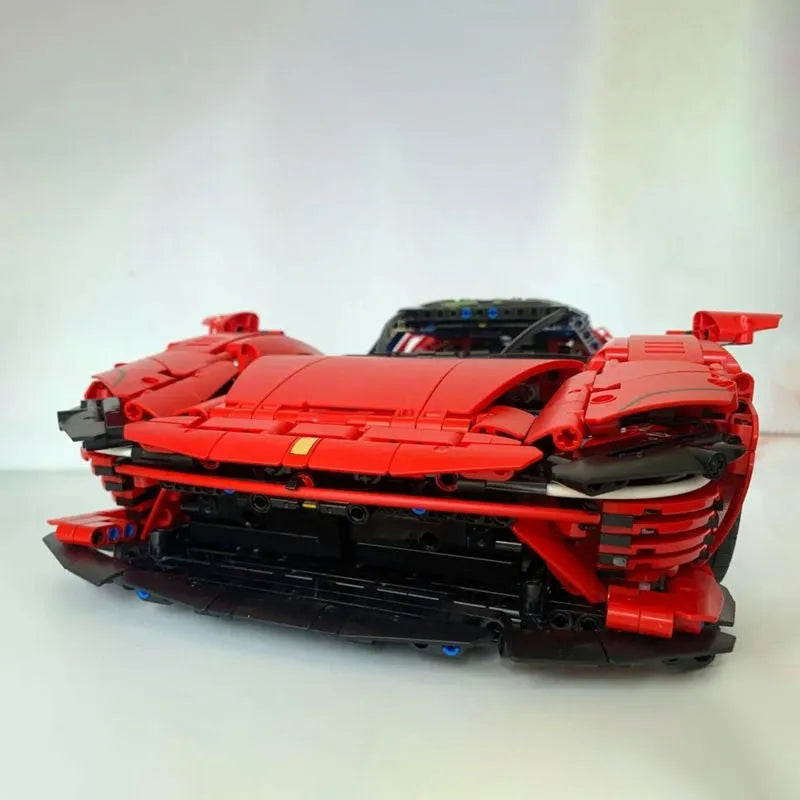 Building Blocks Tech MOC Ferrari Daytona SP3 81998 Racing Hyper Car Bricks Toy Construction Set Toys - 7