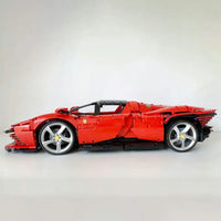 Thumbnail for Building Blocks Tech MOC Ferrari Daytona SP3 Racing Hyper Car Bricks Toy 81998 Construction Set Toys - 8