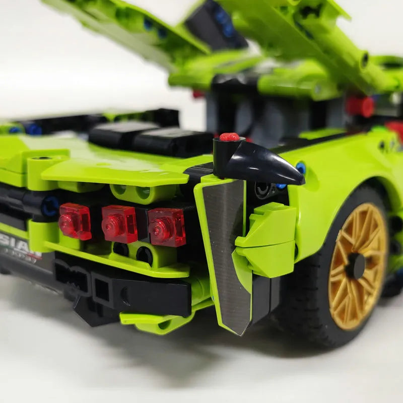 Building Blocks Tech MOC Lambo FKP37 Bull Racing Car Bricks Toy DB0088 Construction Set Toys - 24