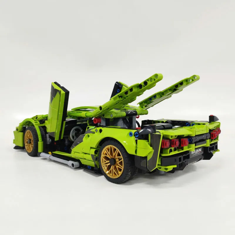 Building Blocks Tech MOC Lambo FKP37 Bull Racing Car Bricks Toy DB0088 Construction Set Toys - 14