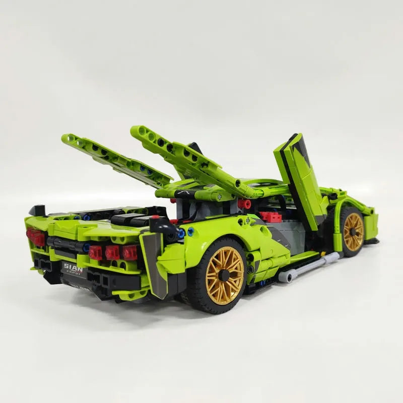 Building Blocks Tech MOC Lambo FKP37 Bull Racing Car Bricks Toy DB0088 Construction Set Toys - 12