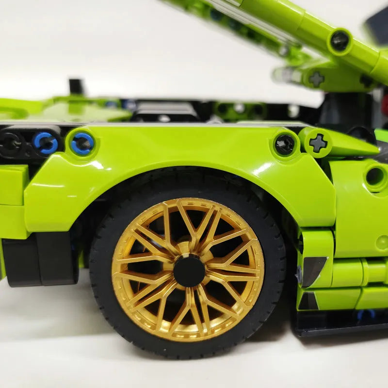 Building Blocks Tech MOC Lambo FKP37 Bull Racing Car Bricks Toy DB0088 Construction Set Toys - 22