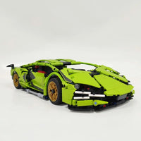 Thumbnail for Building Blocks Tech MOC Lambo FKP37 Bull Racing Car Bricks Toy DB0088 Construction Set Toys - 2