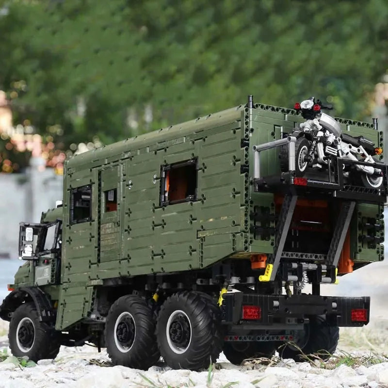 Building Blocks Tech MOC Off - Road RV Unimog Truck Bricks Toys J907 - 9