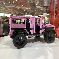 Thumbnail for Building Blocks MOC Tech RC Off-Road Pink King Kong Barbie SUV Car Bricks Toy Construction Set Toys - 9