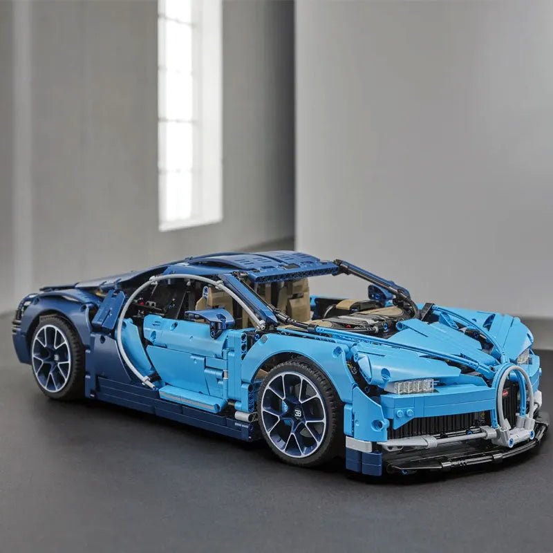 Building Blocks MOC Tech Supercar Bugatti Chiron Racing Car Bricks Toy Construction Set Toys - 8