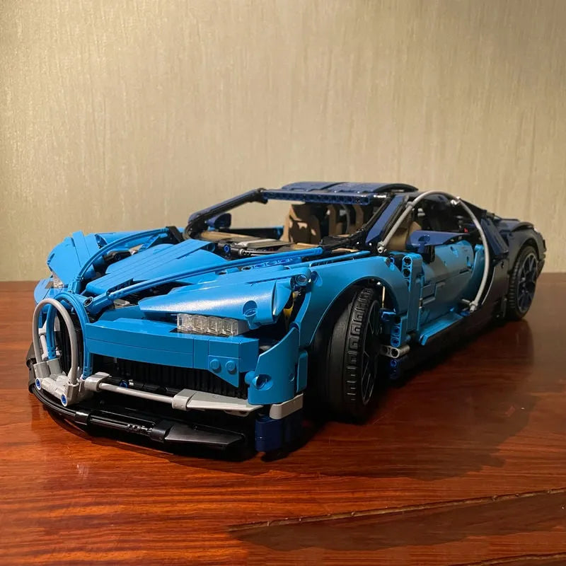 Building Blocks MOC Tech Supercar Bugatti Chiron Racing Car Bricks Toy Construction Set Toys - 14