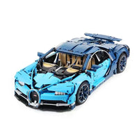 Thumbnail for Building Blocks MOC Tech Supercar Bugatti Chiron Racing Car Bricks Toy Construction Set Toys - 1