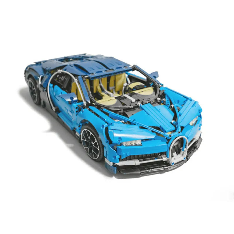 Building Blocks MOC Tech Supercar Bugatti Chiron Racing Car Bricks Toy Construction Set Toys - 3