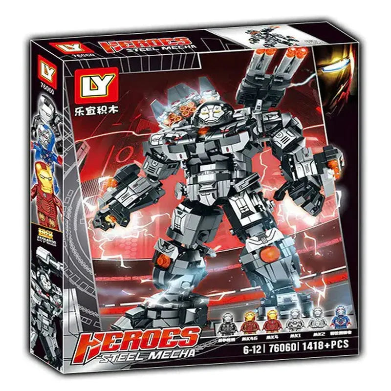 Building Blocks MOC Transforming Super Heroes Steel Mecha Robot Bricks Toy Construction Set Toys - 5