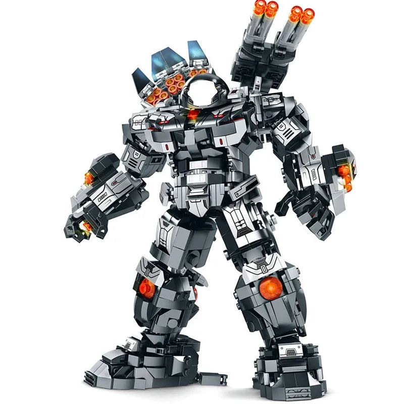 Building Blocks MOC Transforming Super Heroes Steel Mecha Robot Bricks Toy Construction Set Toys - 1