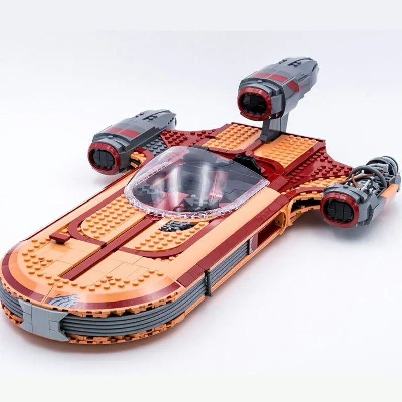 Building Blocks MOC UCS Star Wars Luke Skywalker’s Landspeeder Bricks Toys Construction Set Toys - 1